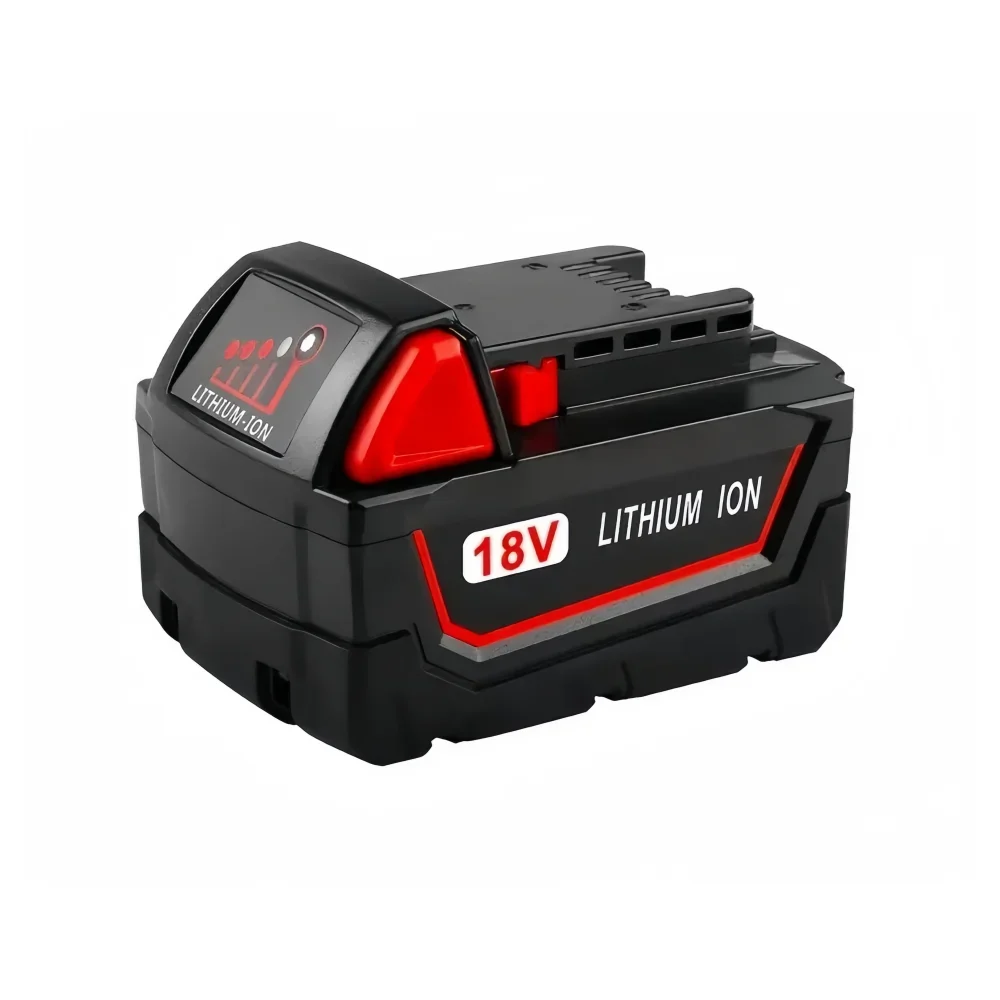 Batteria al litio 18V Milwaukee M18 6000mAh, sostituzione per batteria Milwaukee M18 48-11-1815 48-11-1850 2604-22. E caricabatterie.