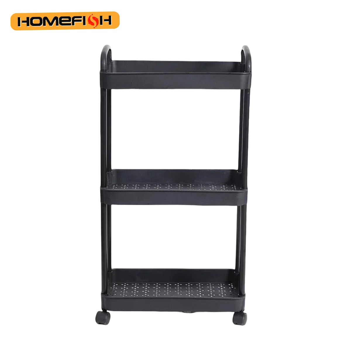 Carrito de Almacenamiento Multiusos para el Hogar, Estante de Almacenamiento de Piso a Piso para Cocina, Dormitorio, Baño, con Ruedas