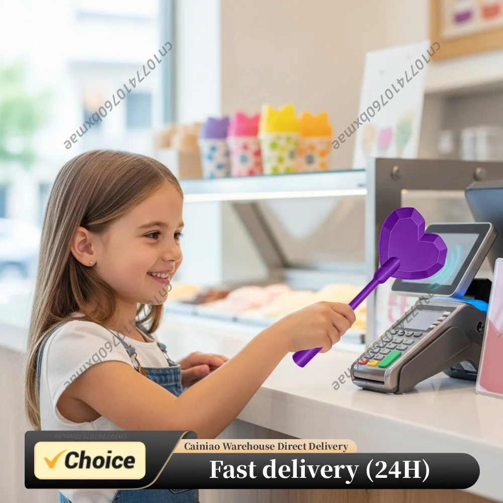 Love Contactless Payment Card Holder 36.8cm/14.49in Tap-to-Pay Payment Card Wand for Kids Adults Friends Holiday Birthday Gifts