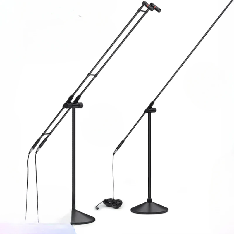 Double Pole Microphone Condenser Microphone Vertical Professional Dance Chorus Performance Floor-to-Floor Auditorium Multimedia