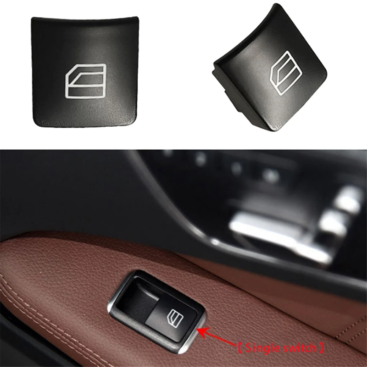 Car Passenger Side Window Lift Switch Repair Button Cover 2049058202 for Mercedes-Benz C-CLASS W204 GLK X204 W212 W207,A