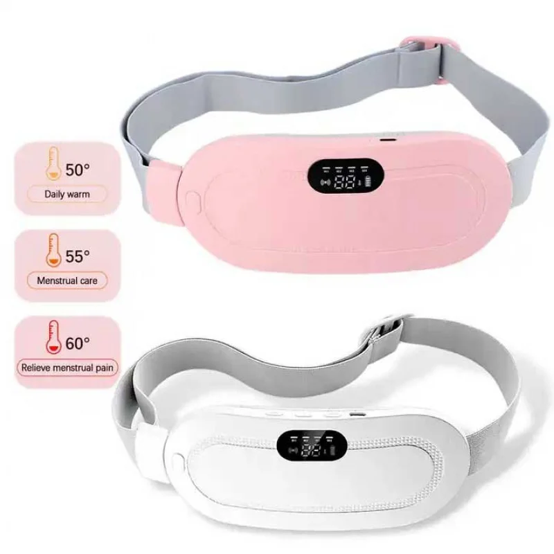 Portable Electric Period Pain Relief Device Massager Warm Palace Belt Treasure Heating Pad for Menstrual Cramps Women