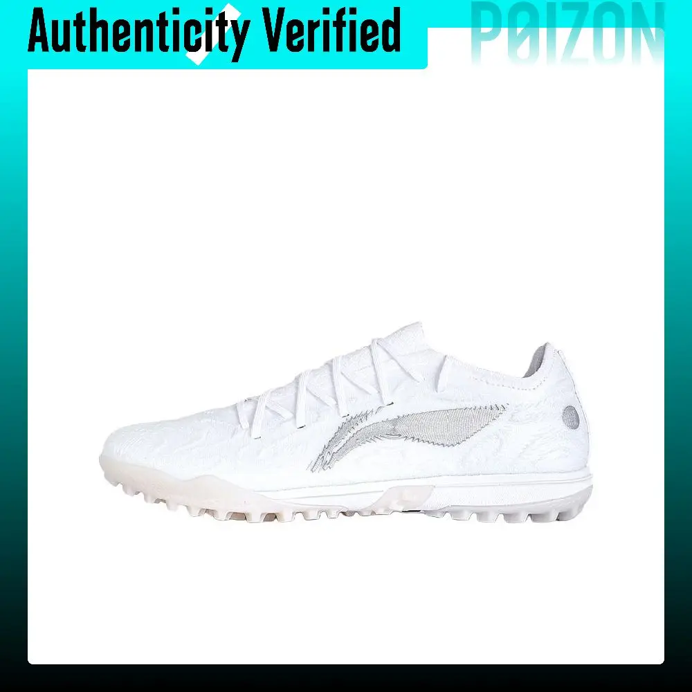 Li Ning Soccer Shoes Unisex Standard White/Silver YSTV039-3