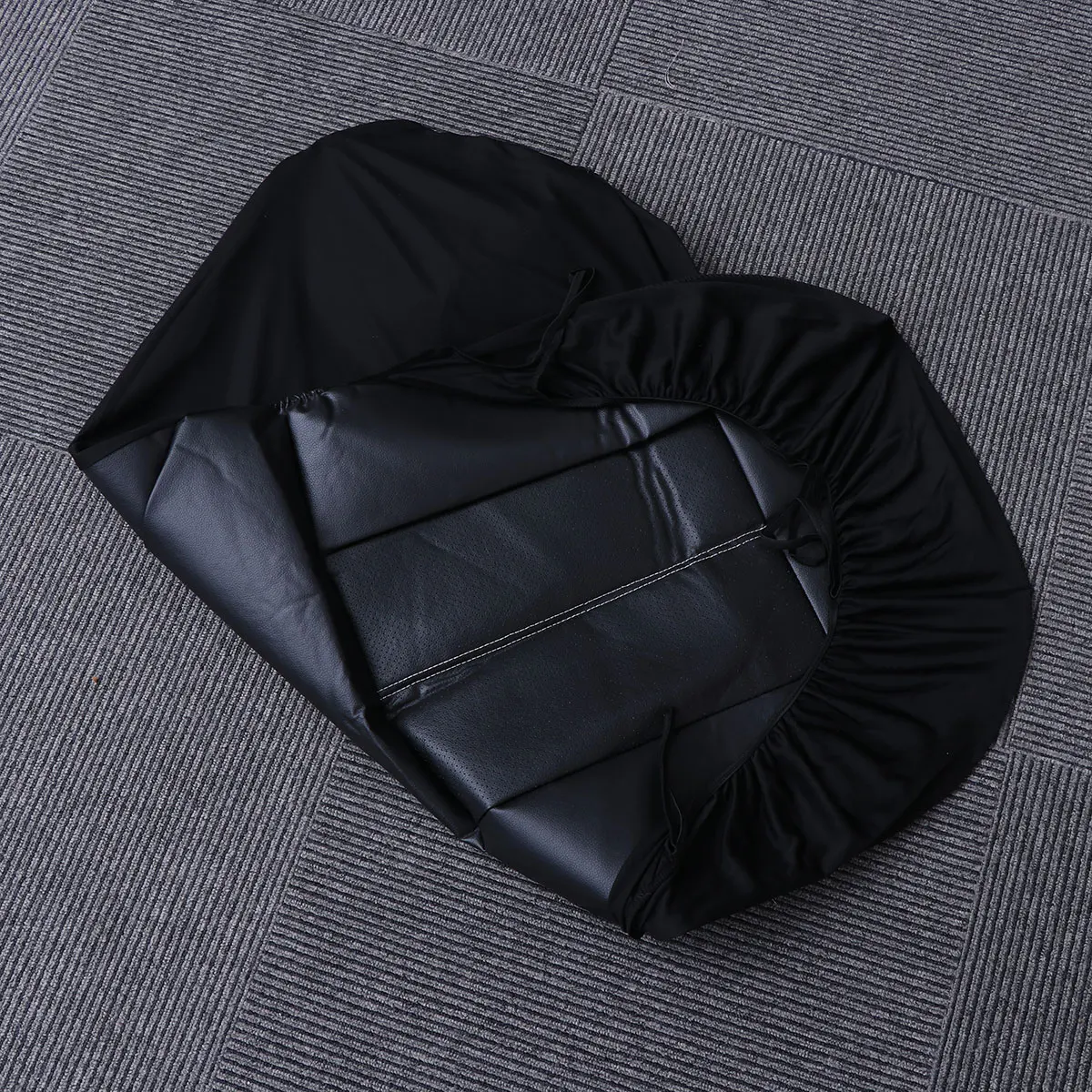 

2Pcs Car Seat Covers PU Wear Resistant Universal Front Seat Protector Cushion Automotive Interior Accessories