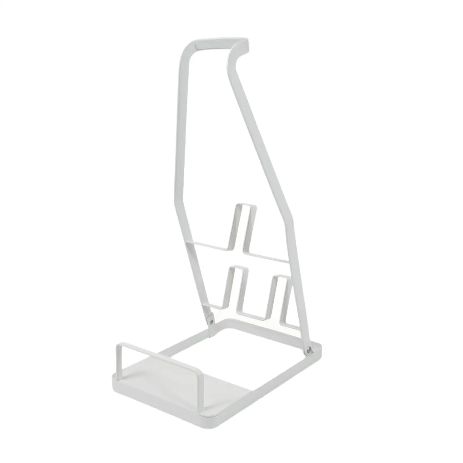 Freestanding Cordless Vacuum Caddy Stand with Multiple Shaped Holders for Portable Cleaner Attachments Easy Access Organization