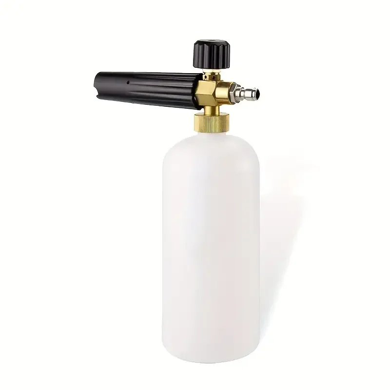 

Распылитель пены для снега высокого давления 1 л с латунной насадкой, быстроразъемный веерообразный для домашней мойки автомобилей