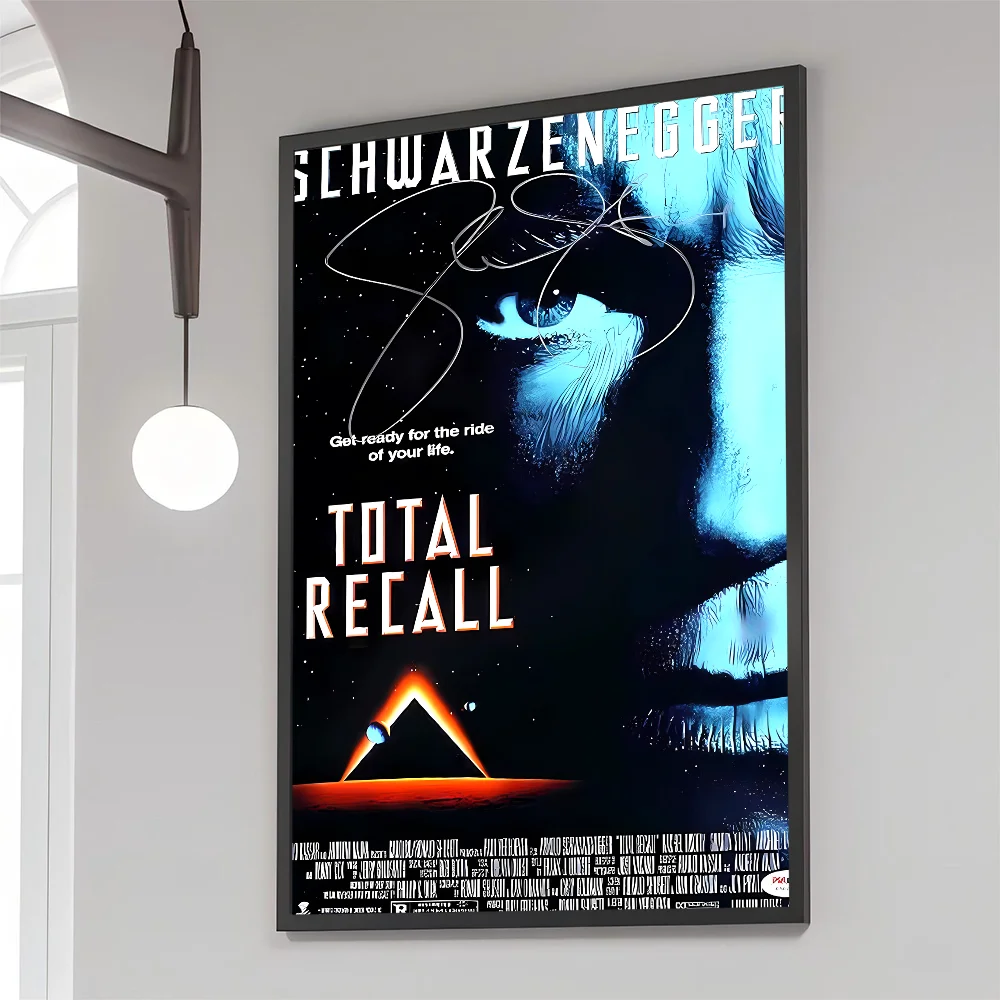 1PC Total Recall Movie Poster Movie Sticky Posters Retro Kraft Paper Sticker DIY Room Bar Cafe Aesthetic Art Wall Painting view 2