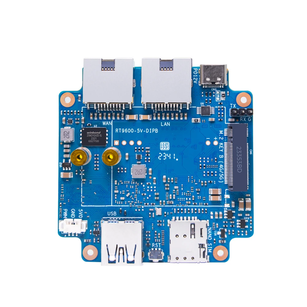 

Banana Pi BPI-WIFI6 Mini Open Source Router with Antenna Case Triductor TR6560 TR5220 WiFi SOC Dual Core ARM Smart Routing Board