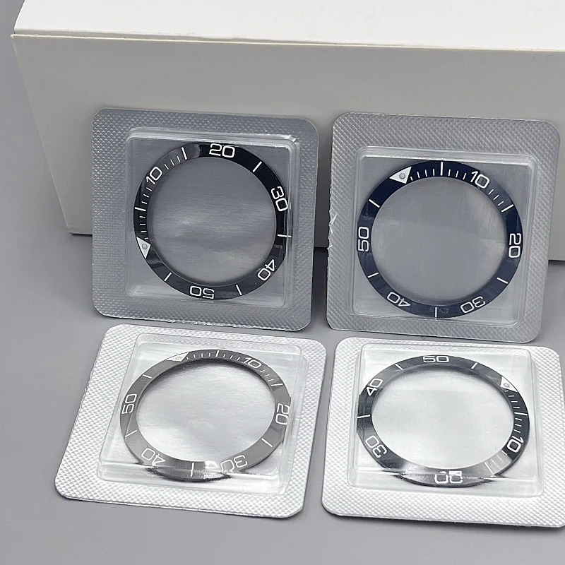 Watch Accessories Replacement Dive Ceramic Bezel with Numeric Scale for Concas Size 38.6*31.3mm / 39*31.7mm