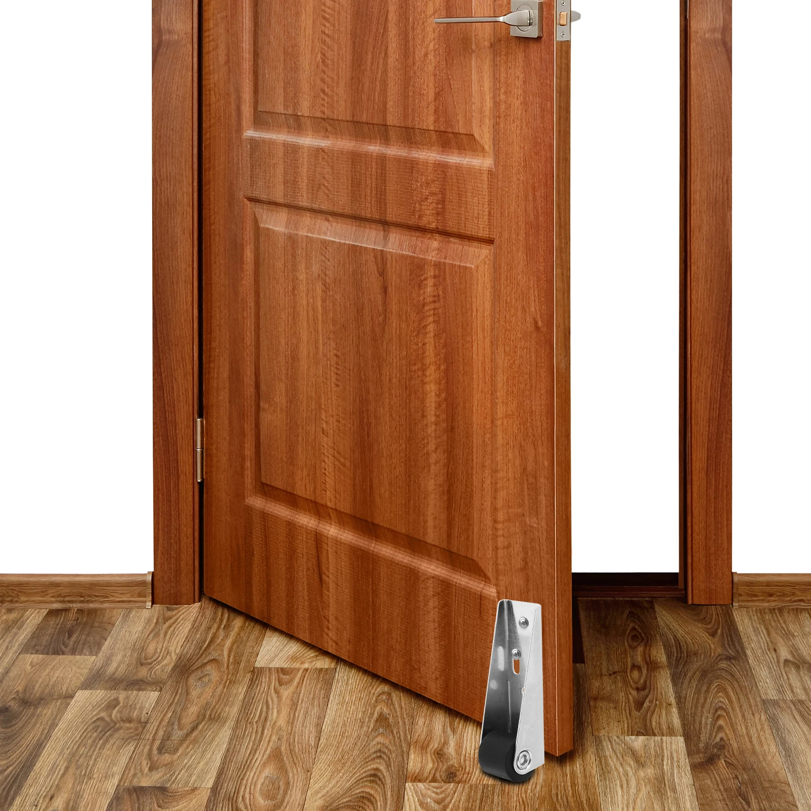 

2pcs Wooden Pulley Gate Roller Silver Galvanized Cabinet Sliding Door Meeting Wheel Directional Caster Barn Door Rollers