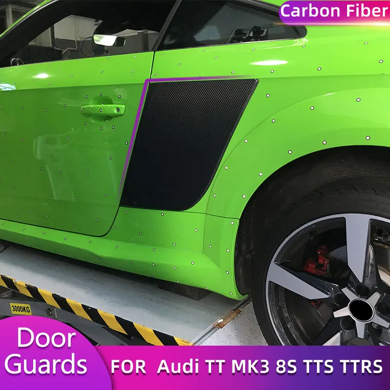 Carbon Fiber Rear Side Door Guard Boards for Audi TT MK3 8S TTS TTRS TT Sline Coupe 2007-2017 Car Rear Panel Blade Body Kits