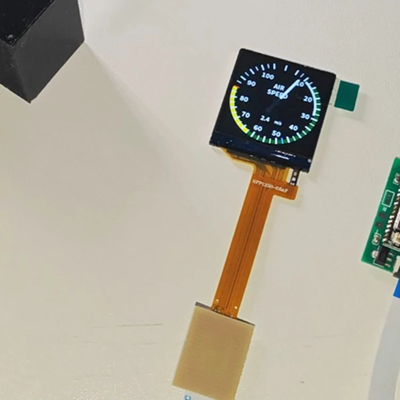 1.3/0.85-inch Display Model Aircraft Fpv Airspeed Meter Instrument Fixed-wing Model Aircraft Cockpit Simulation Instrument Panel