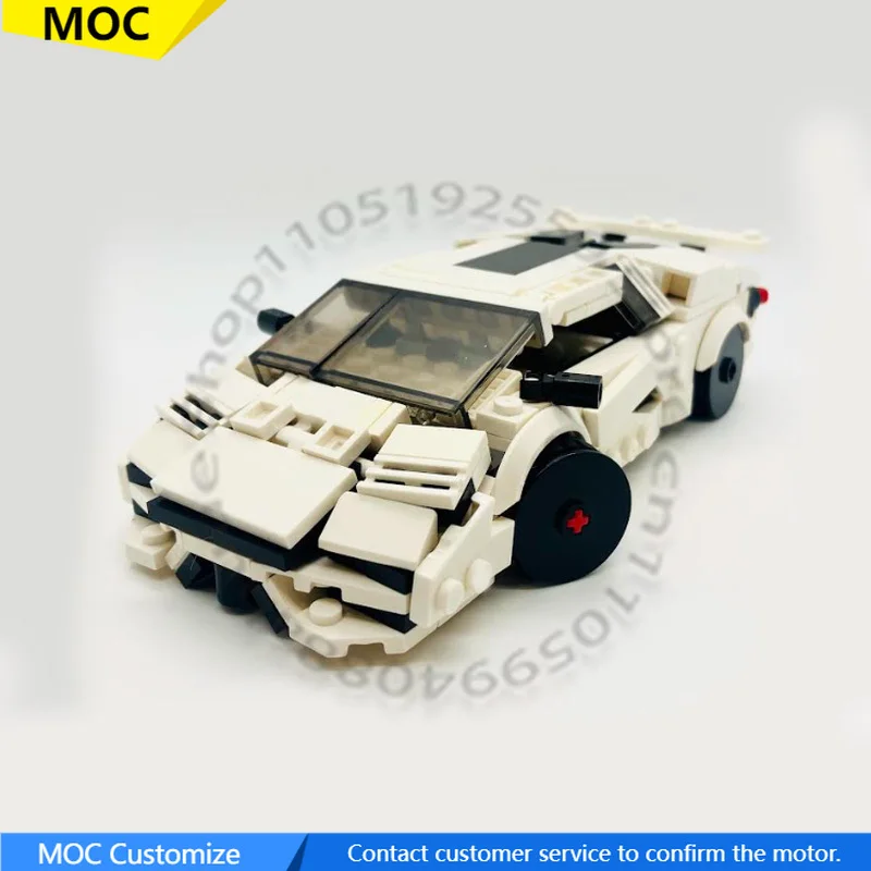 

347 PCS Sports car Countach LPI 800-4 MOC Customize Modular Building Block Creative Design Simple Brick DIY Assembly Toy Gift