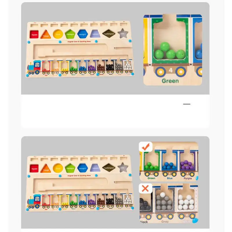 磁気色と数字,危険なビーズ,montessoriおもちゃ,3 in 1