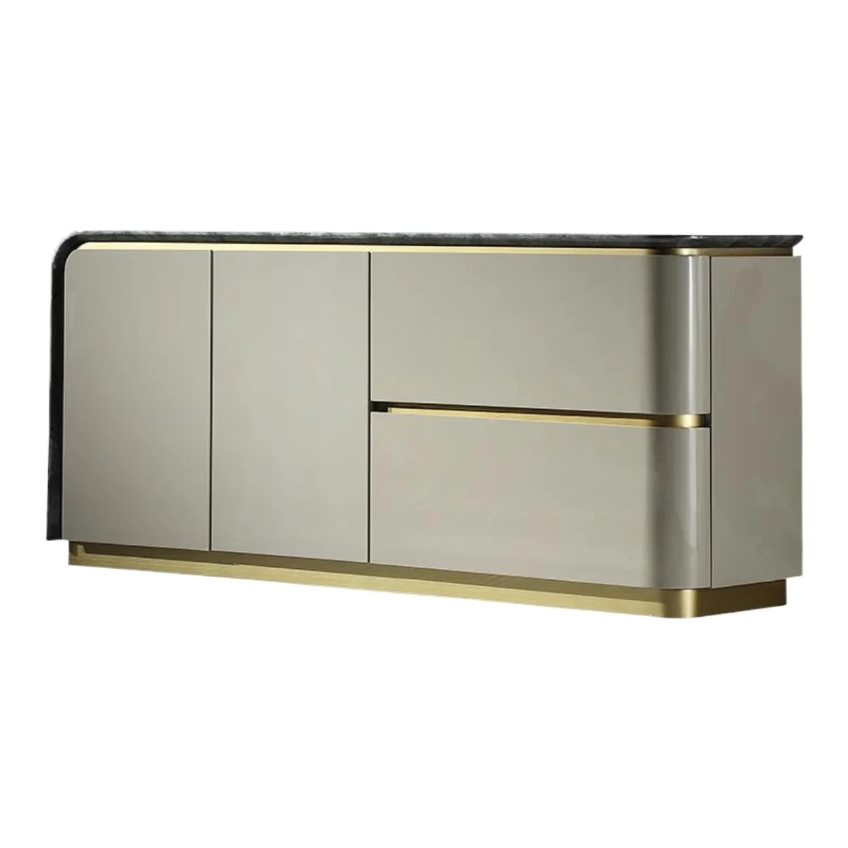 

Modern Italian light luxury dining, side cabinet storage, storage drawer, porch decorative cabinet, luxury house high-end large