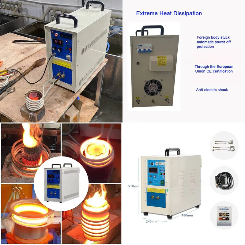 

Manufacturer Portable Heater For Stainless Steel Melting With Custom Induction Coil Heating Machine, Copper Tube Brazing,