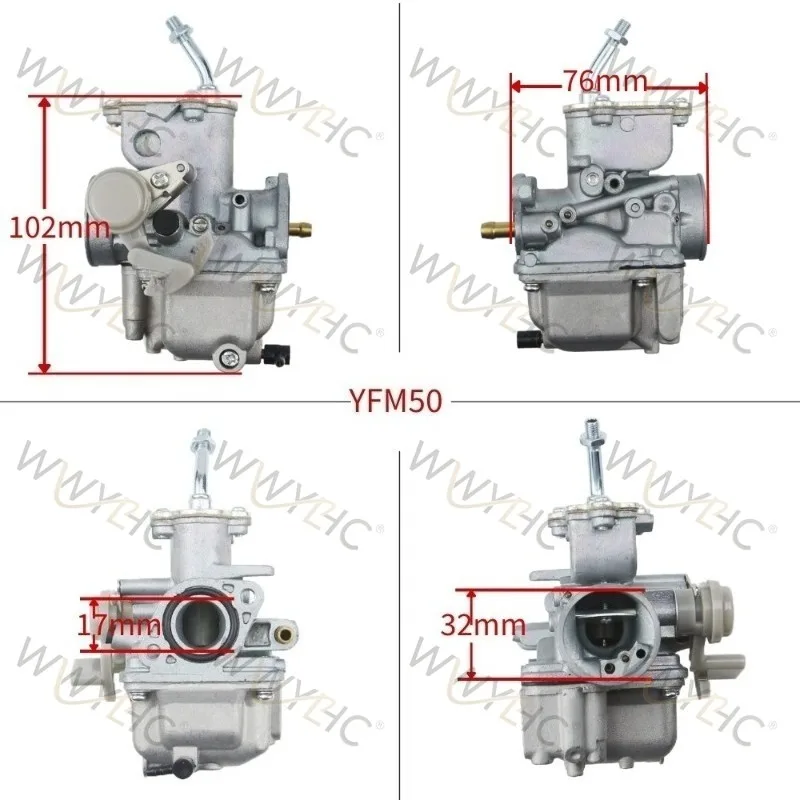 Suitable for Motorcycle Carburetor YFM50 80 FM100 1992-2 006