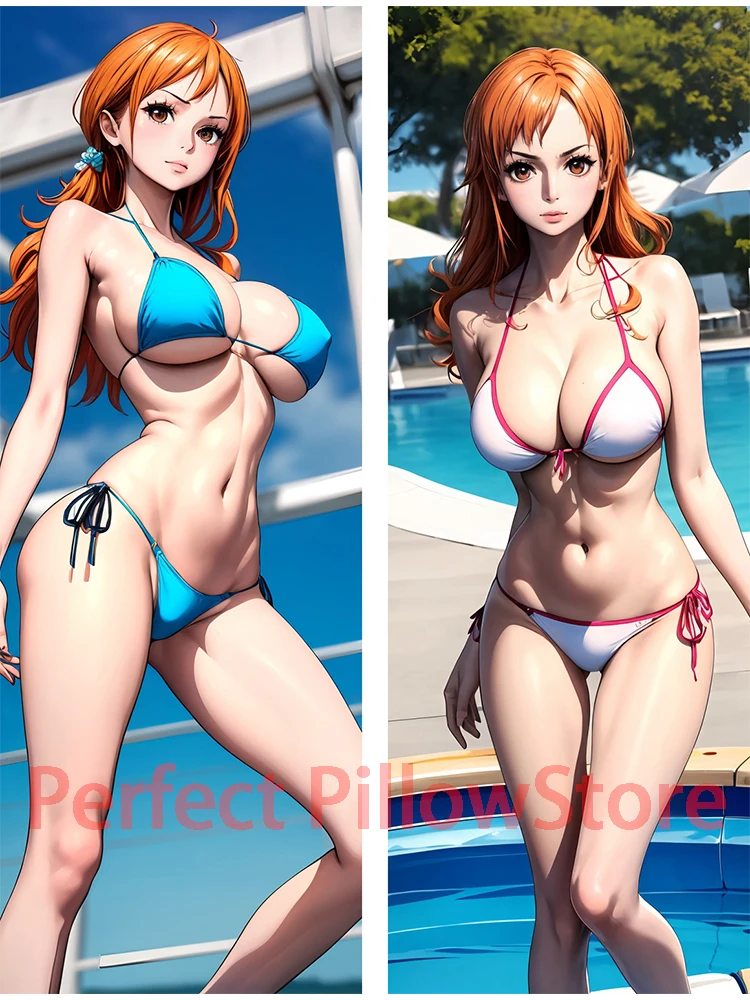 Dakimakura anime nami One Piece Double-sided Print Life-size body pillows cover Adult pillowcase