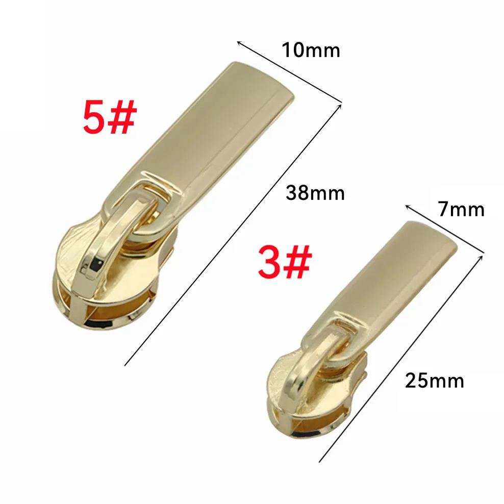 

5pcs Bag Zipper Shoe Zipper Repair Kit DIY Clothing Accessories 3# 5# Nylon Zipper Head Metal Material