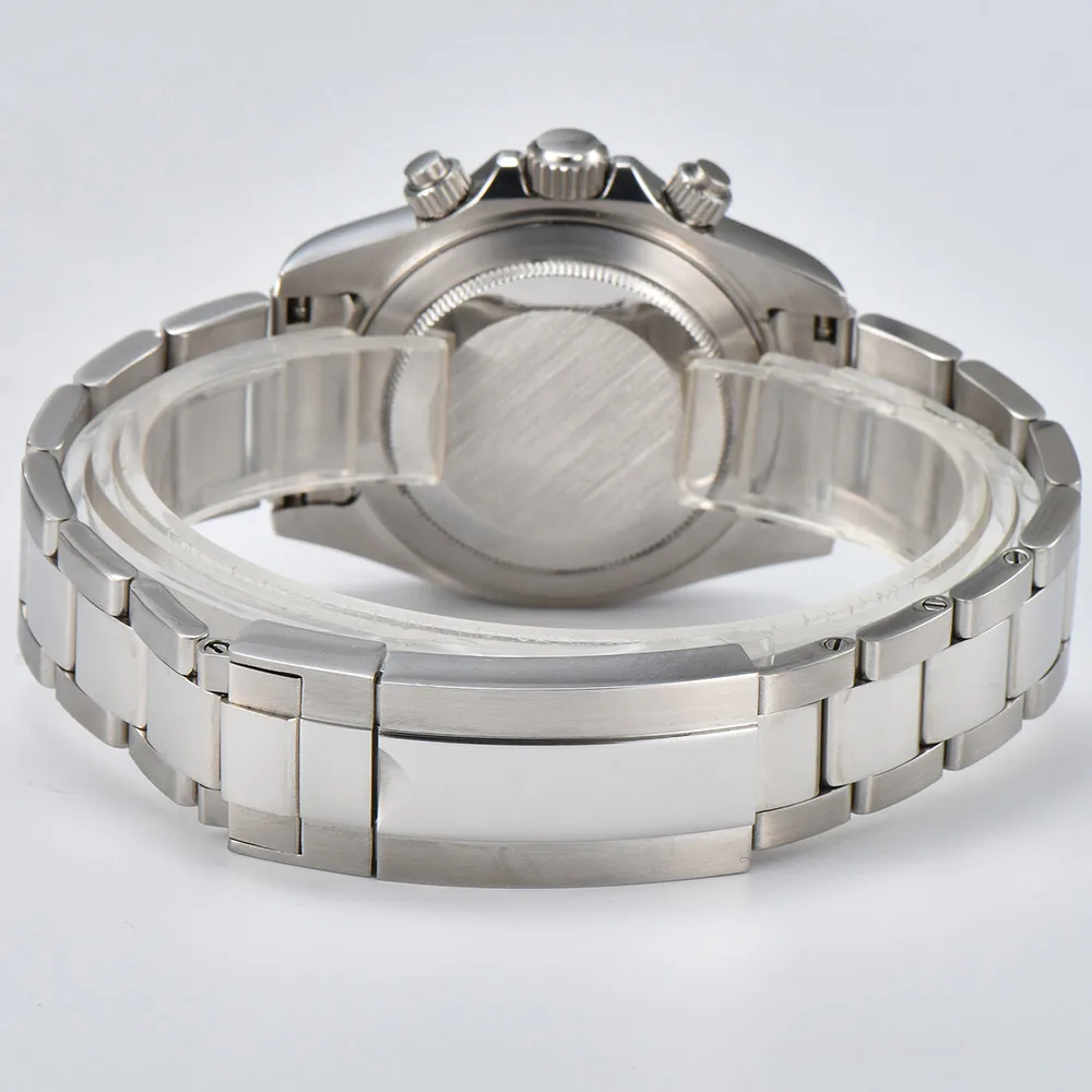 VK63 watches 39.3mm Luxury Watch Men's Chronograph Men's watch vk63 case silver watch VK63 Men's Chronograph Waterproof 10ATM