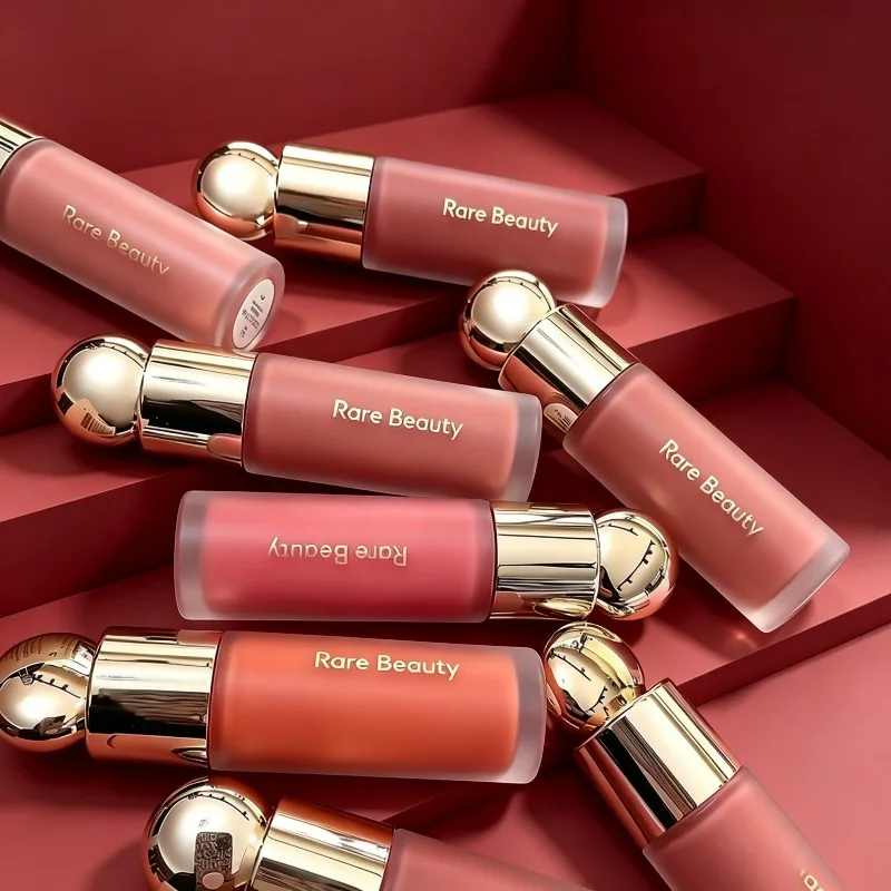 Maquillaje de la Marca Rare Beauty, Rubor Líquido Portátil, Contornos Naturales y Brillantes, Paleta de Sombras de Ojos de 7 Colores, Cosméticos Duraderos