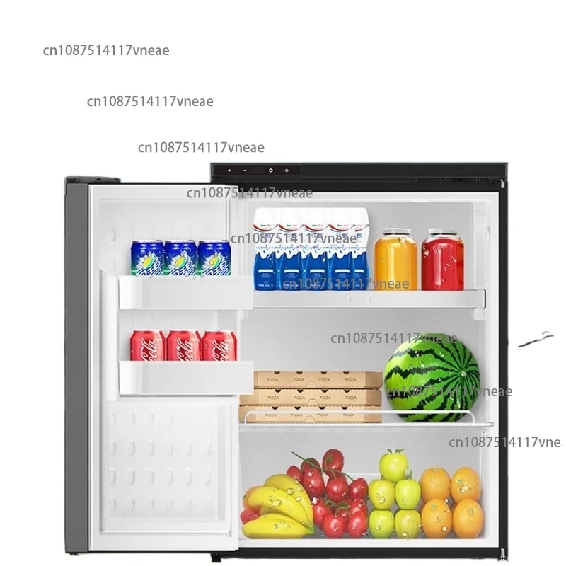 12V 110V Mini Fridge Compact Refrigerator with Lock Reversible Door for RV Car Truck Campervan