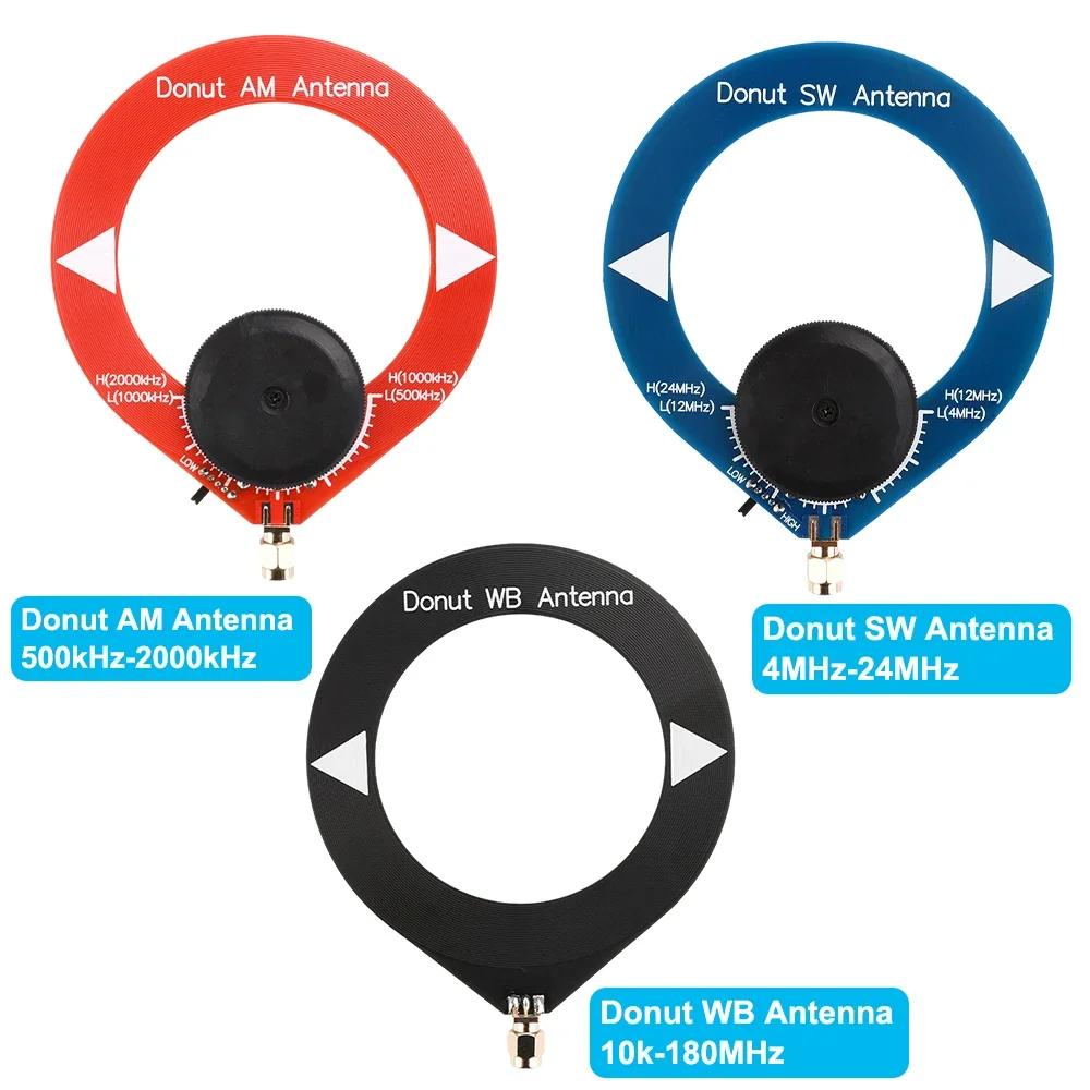 Occkic 10 kHz-180 MHz Mini Loop Antenna Donut Broadband Antenna Module 3