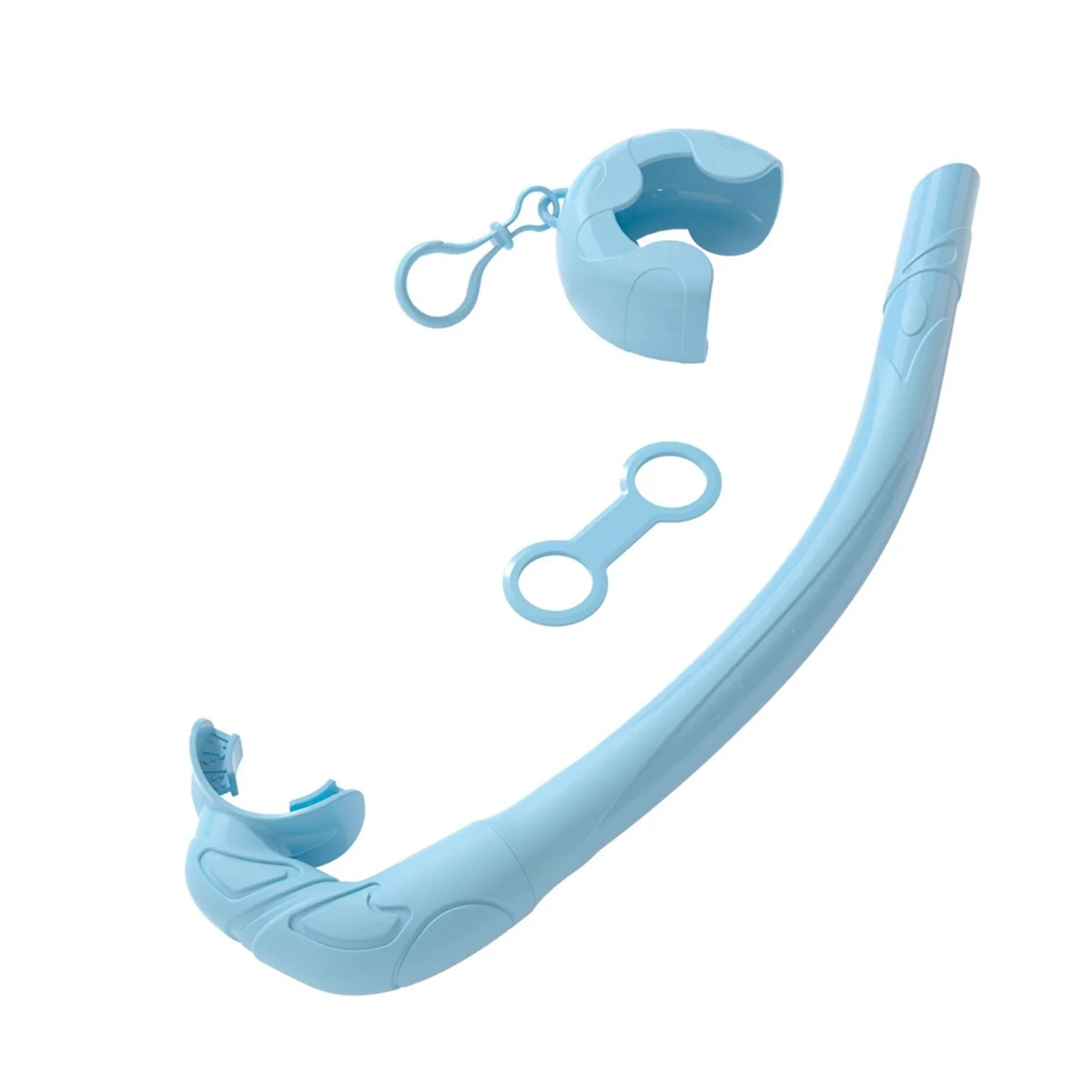 Soft Silicone Diving Snorkel, Portable and Foldable Design, Easy to Breathe, Suitable for Free Diving and Swimming,C