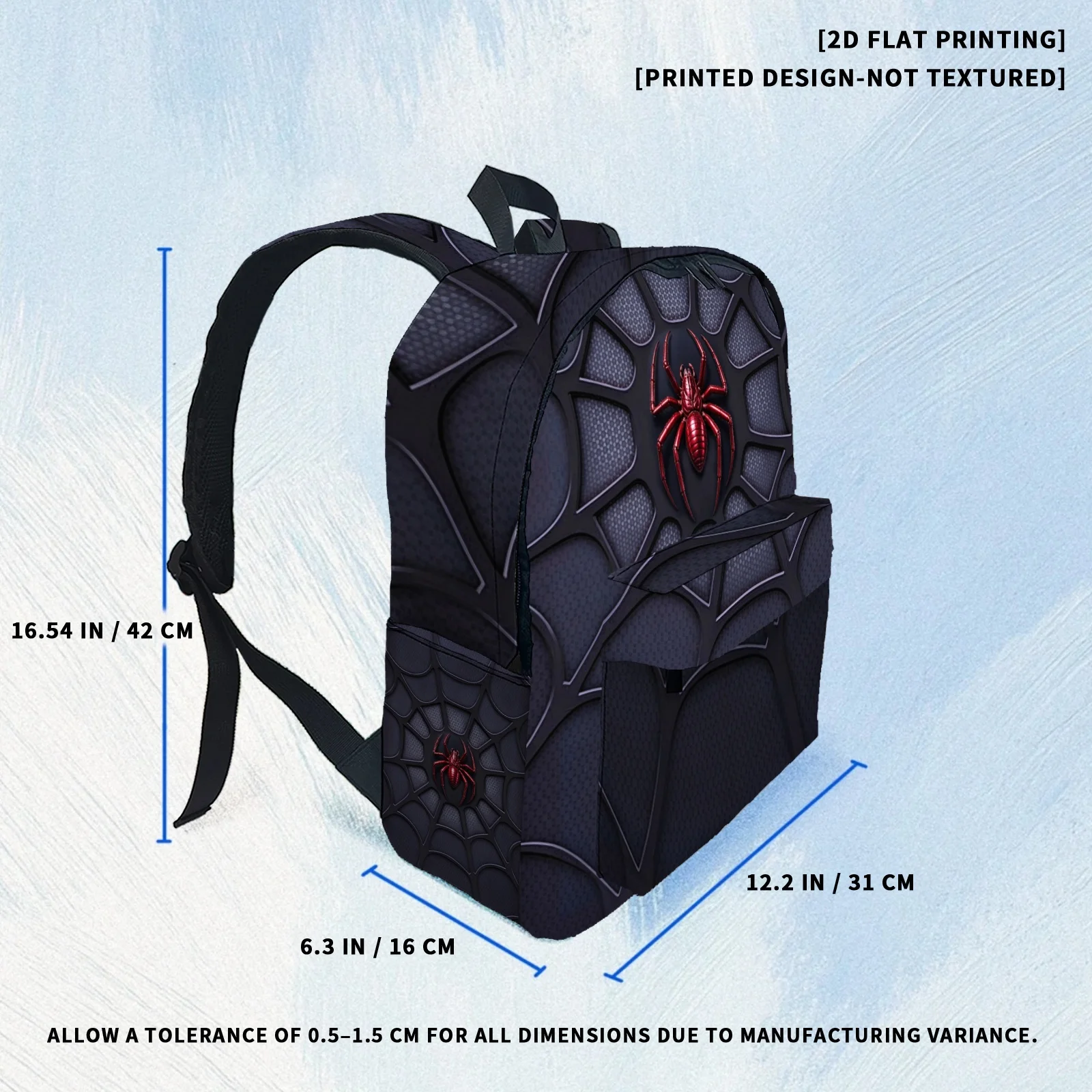 Spider Pattern Backpack School Spiderweb Print Backpack Big Capacity Knapsack Suitable Outdoor Sports Travel Rucksack Best Gift