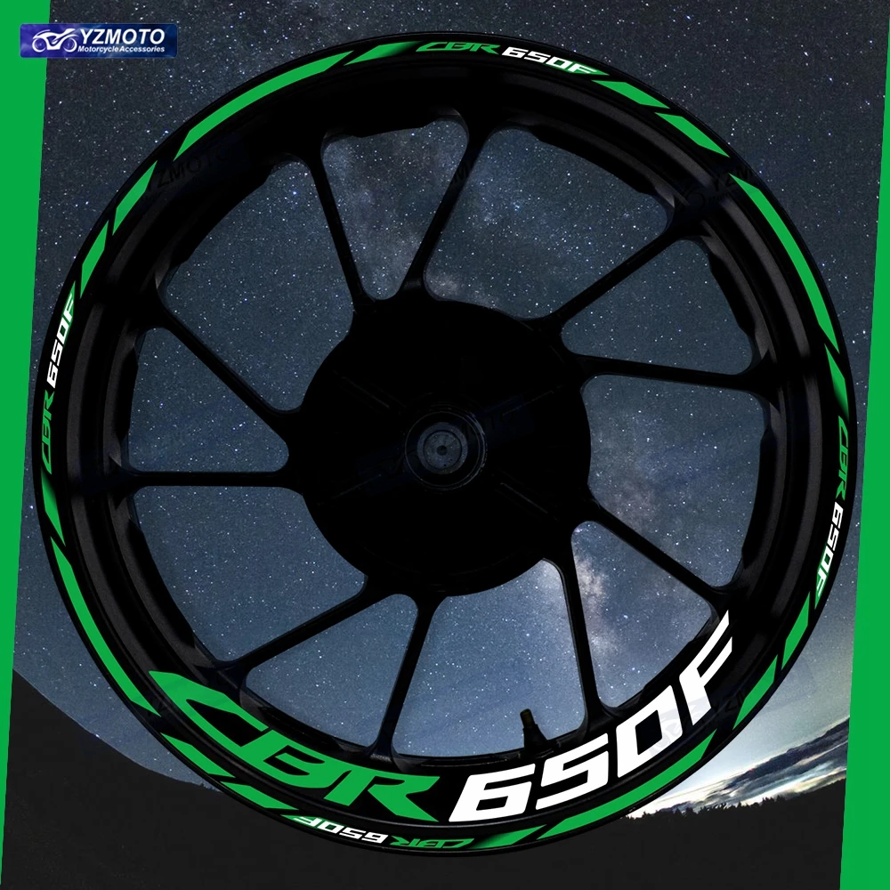 

For Honda CBR650F CBR 650F Motorcycle 17 Inch Front And Rear Wheel Sticker Hub Decal Modified Decorative Reflective Rim Stickers