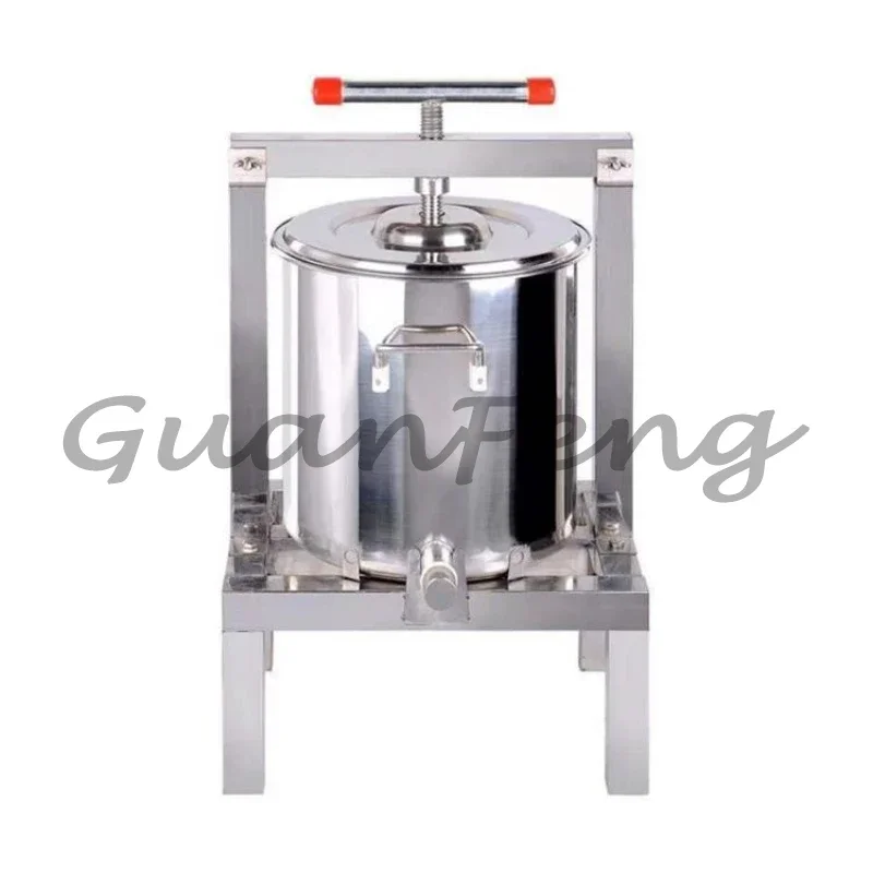 Small Household Stainless Steel Honey Wax Press, Honeycomb Filter, Multifunctional Juicer   for Raw Honey Processing