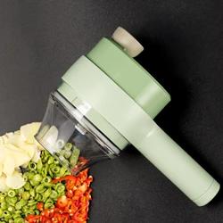 4 in 1 Handheld Electric Food Cutter Set, Kitchen Gods Wireless Food Processor for Fruits, Vegetables and Meat