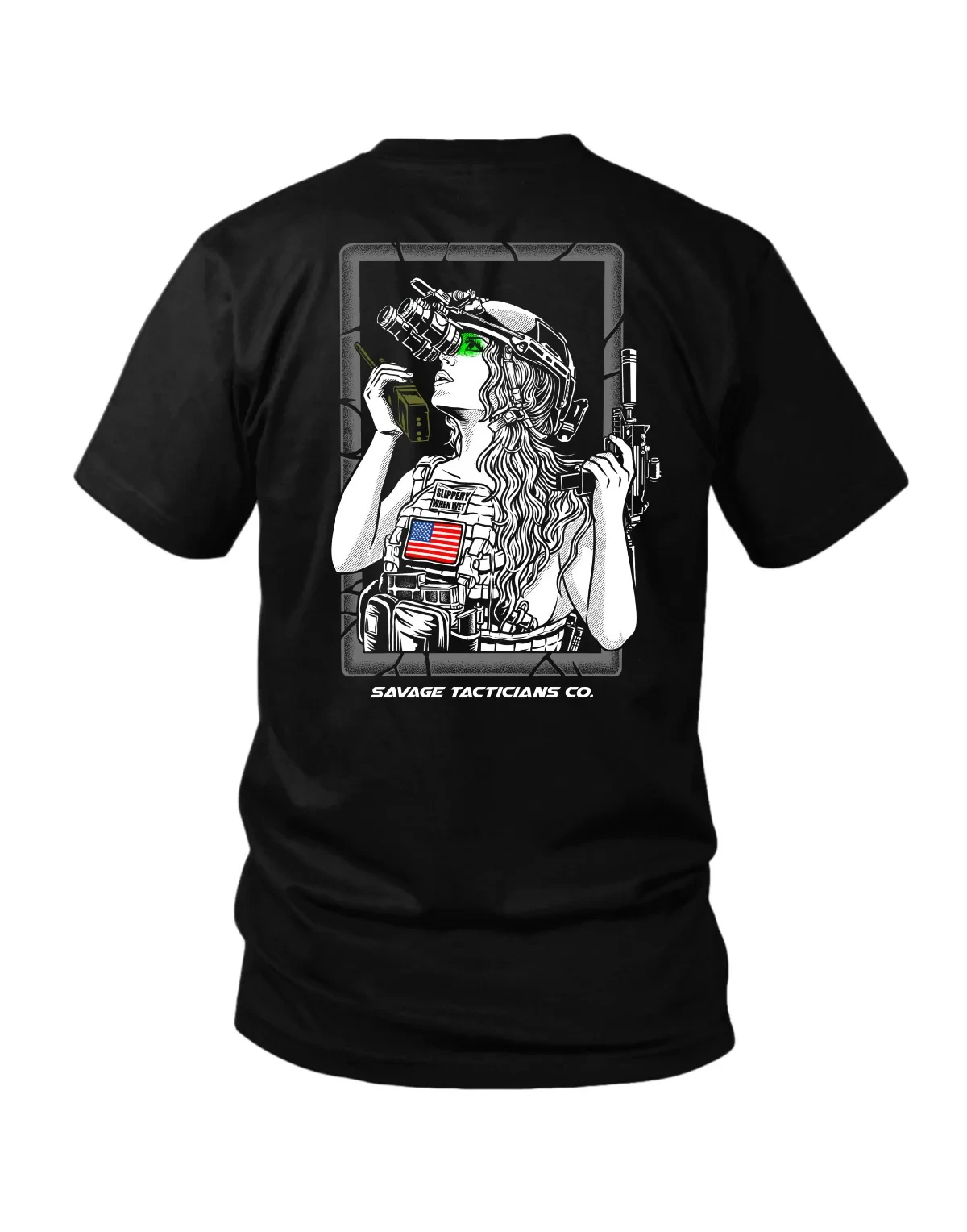 Herrenbekleidung, übergroße taktische T-Shirts, Streetwear, 100 % Baumwolle, lockere Oberteile, atmungsaktives, weiches T-Shirt für Militärbegeisterte – Detail 7