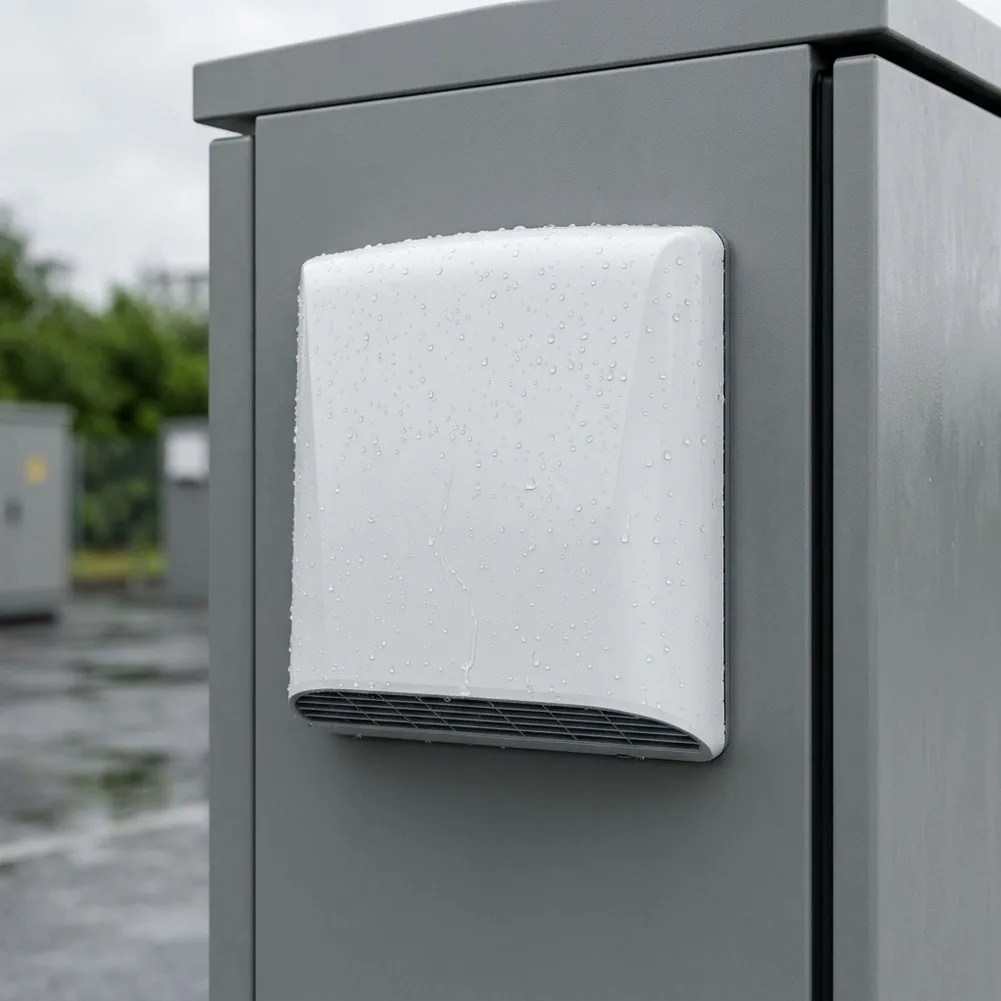 Rain Cover for QY803 QY804 QY805 Distribution Cabinets Meeting IP55 Standards and Featuring Ventilation Filter