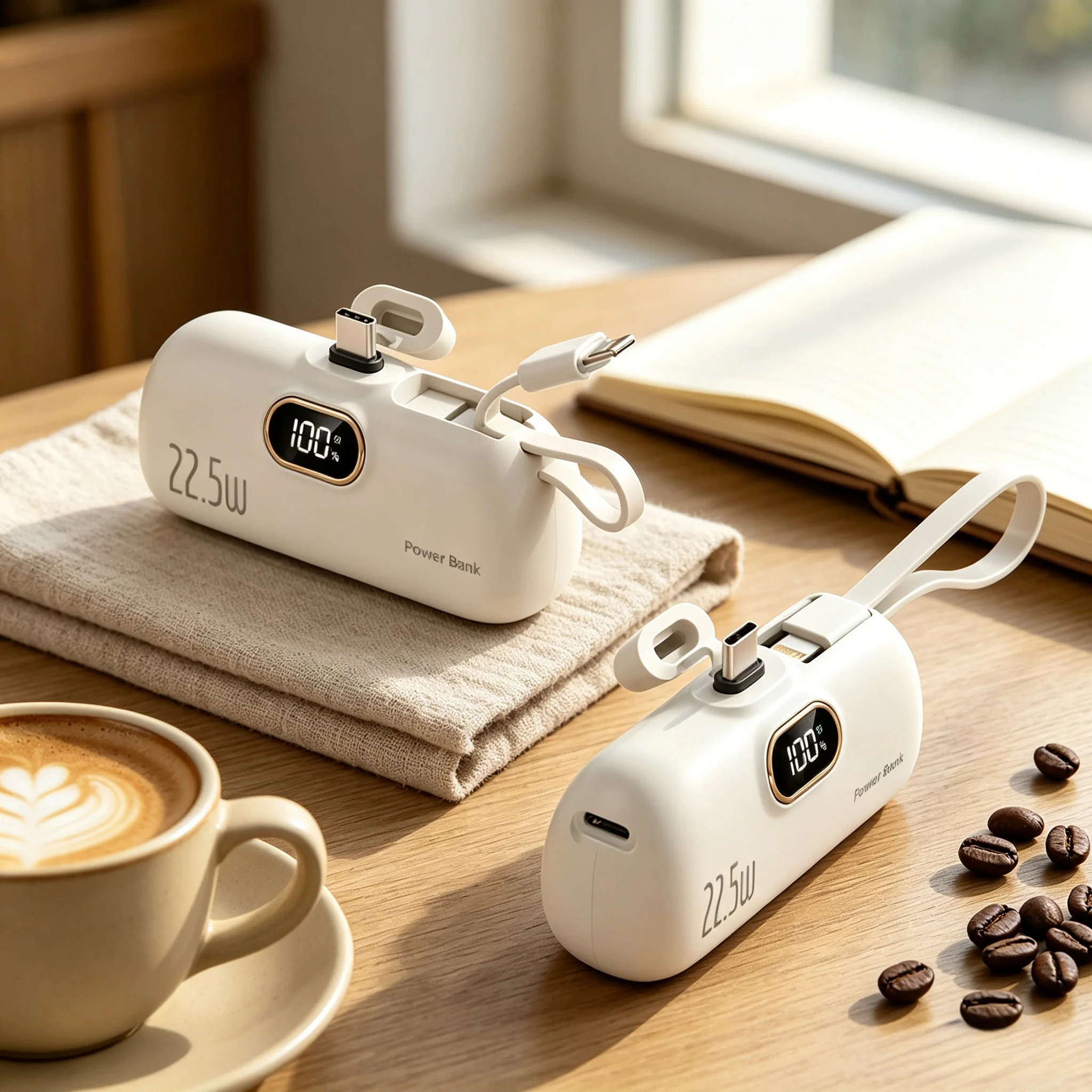 Outdoor Power Pack - Mini Portable Fast‑Charge Power Bank, Lipstick‑Size