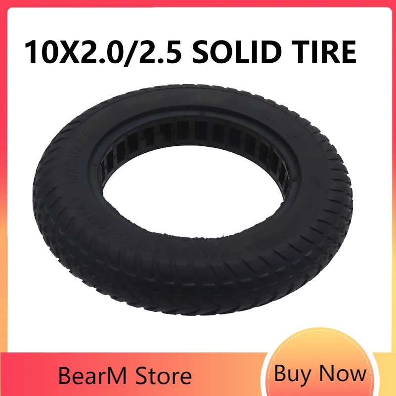 

New 10x2.0/2.5 Solid Tire for 10 Inch Electric Scooter M365/Pro Durable Wear Resistant Rubber Accessories