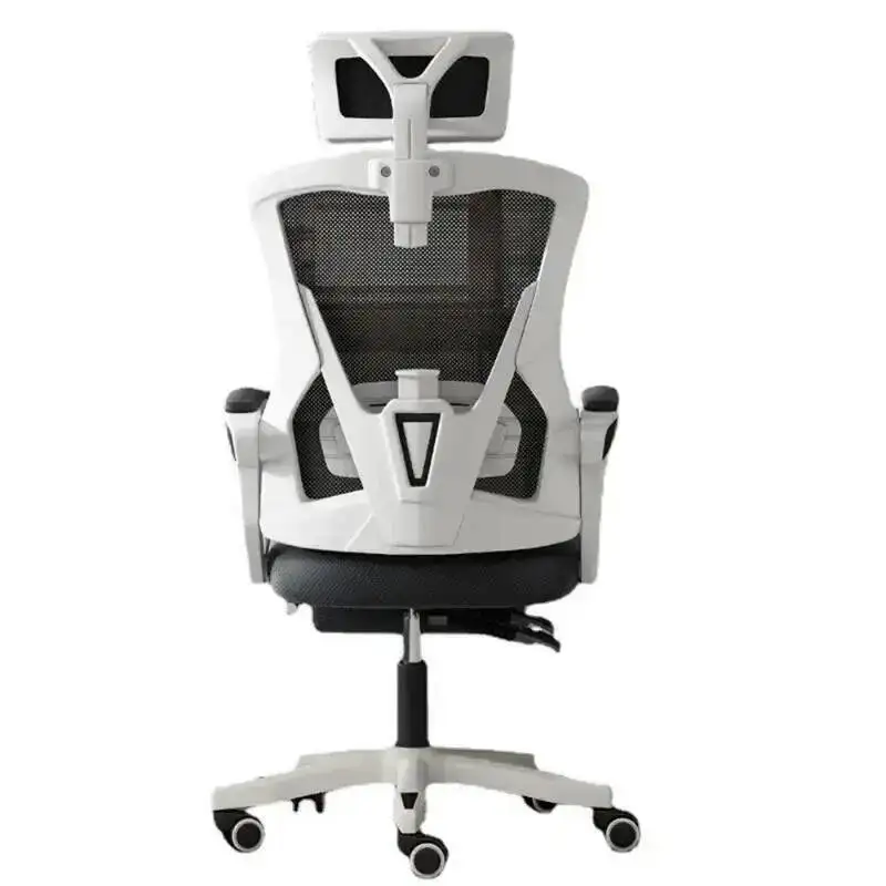 

Chair Livable Comfort Lying Mesh Long Office Sitting Steel Pulley Solid Firm Elastic Rotary Breathability Minimalist Furniture
