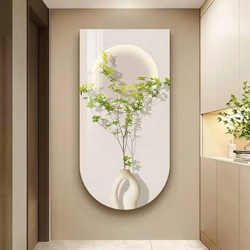 Entrance decorative painting advanced sense living room corridor aisle led atmosphere wall lamp luminous hanging painting