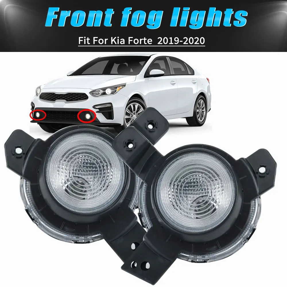 

Fog Lights For Kia K3 Forte Cerato 2019 2020 Front Bumper Fog Lamps DRL headlights Pair Driver Passenger Side Accessories