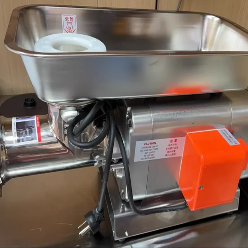 Stainless Steel Desktop Industrial Meat Grinder Machine Electric Meat Mincer with Motor New & Condition