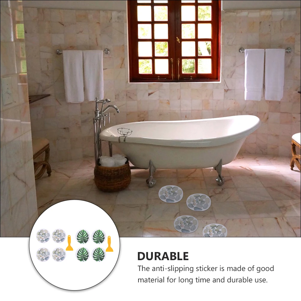 

8pcs Slip Bathtub Stickers Stickers Cartoon Bath Tub Shower Kitchen Bathtub Stair Nosings Tiles Prevention