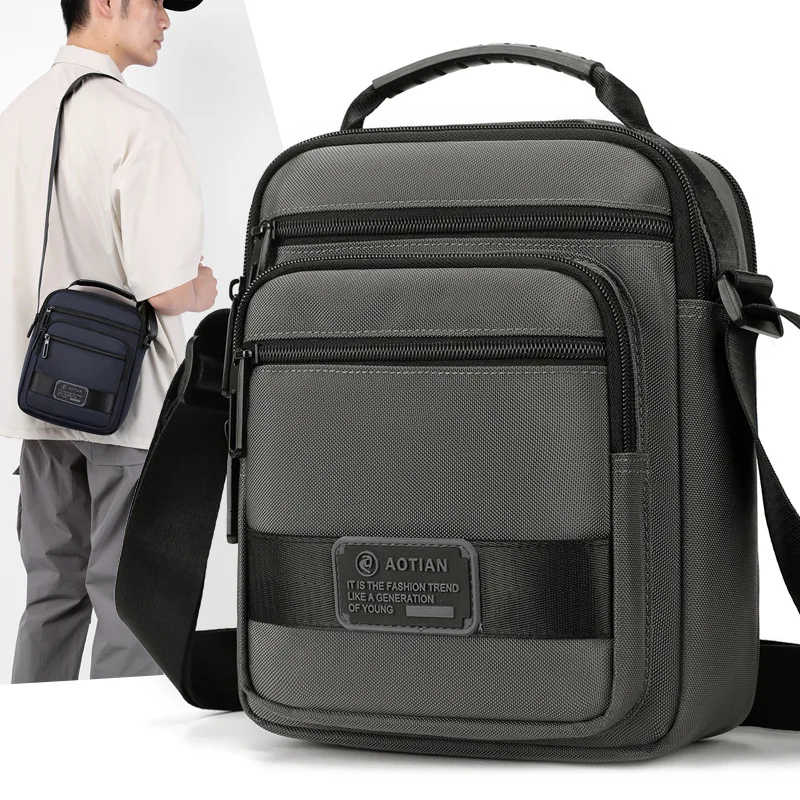 

High Quality Men's Shoulder Bag Boys Crossbody Bag Man Small Messenger Bag Oxford Male Handbags bolsas