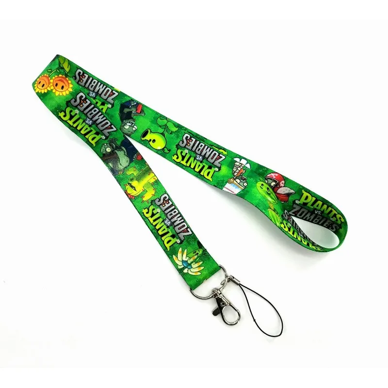 

Plants Vs. Zombies Game Lanyard Long Chest Card Holder Mobile Phone Strap Camera Rope Accessory Decorative Student Gift