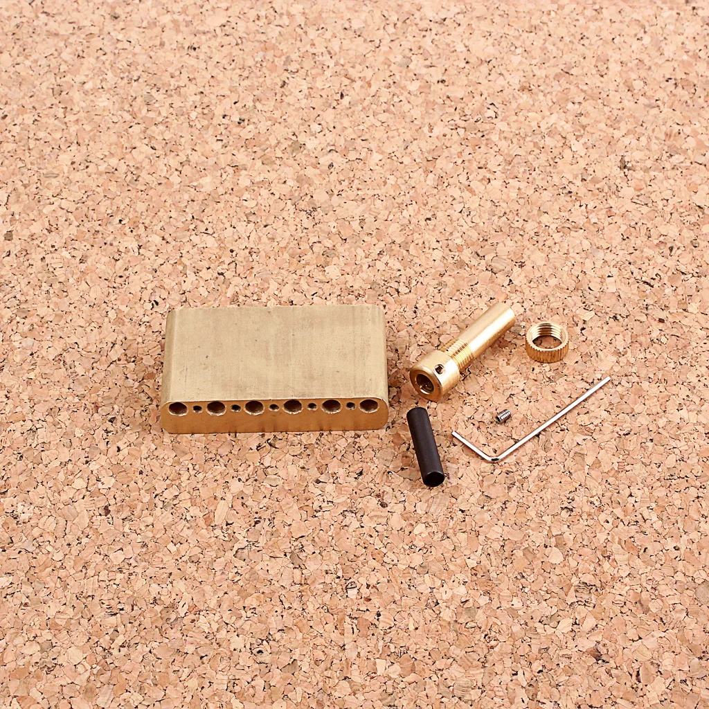 63.5mm Brass Tremolo Block  Wrench Copper Sleeve Single Guitar Bridge