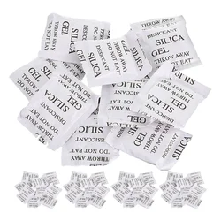 100 Pcs Silica Gel Desiccant Moisture Absorbing Bags Efficient Powder Absorbent Packets Absorbers Drying