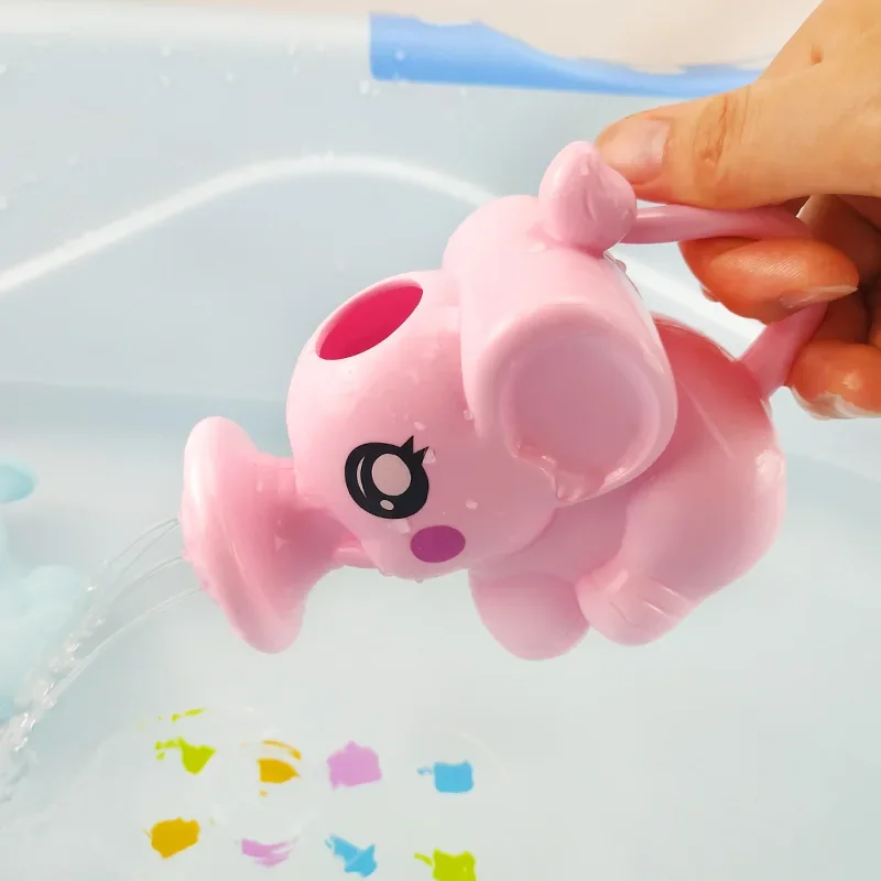 Baby Shampoo Rinse Cup Elephant Cartoon Shape - BPA-Free Plastic Bath Water Scoop for Newborn Infant, Eye Protection Shower Hair