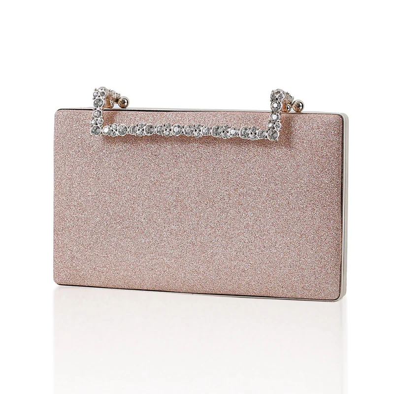 

Fashionable multi - colored glitter party evening bags, diamond - encrusted bridal bags, evening gown clutch bags