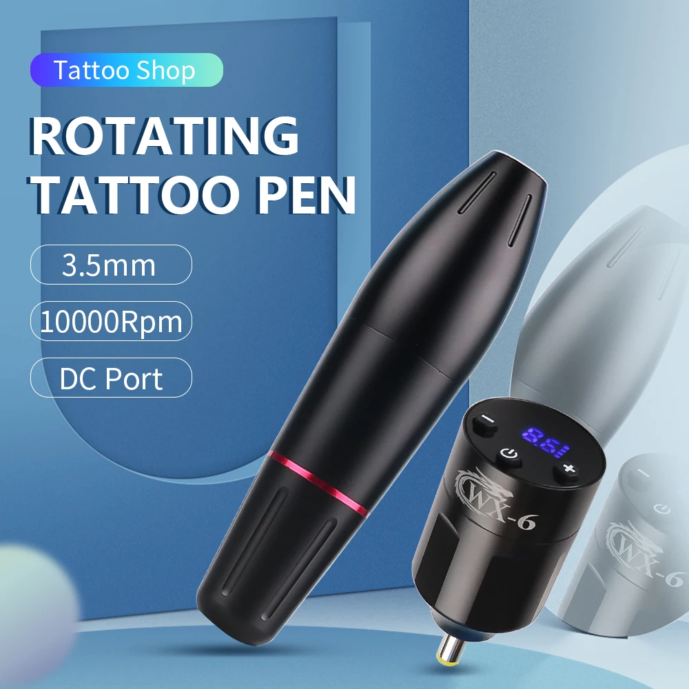 

New Professional Tattoo Machine Set Rotary Tattoo Pen Kit With Power Complete Tattoo Kit Body Art Makeup TOOL