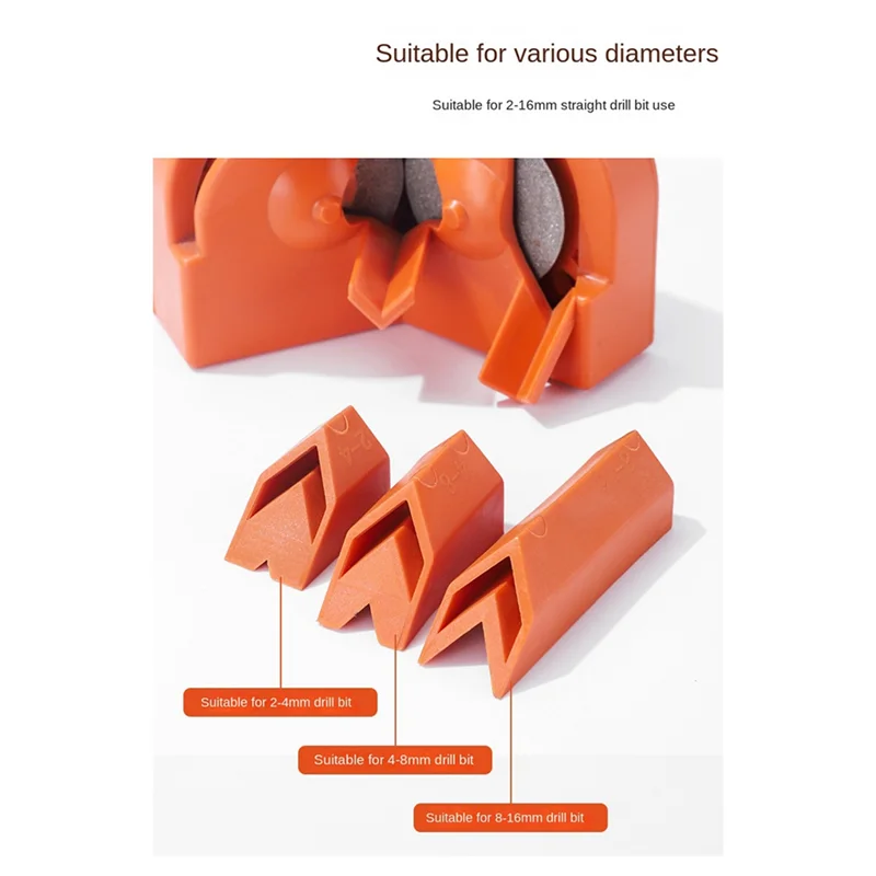 

AA76-Drill Bit Grinding Artifact Functional Twist Drill Grinding Artifact Portable Drill Grinder Electric Drill Grinding