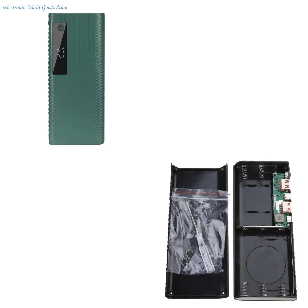 A3PD DIY Boxes 5x21700 Battery Outer Cases Portable Plastic Shells Type-c Input Battery Not Included